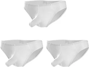 Andongnywell 3 Pack Men's Sexy Elephant Nasal Panties Thong Briefs Multi Pack Knickers panties Trunks
