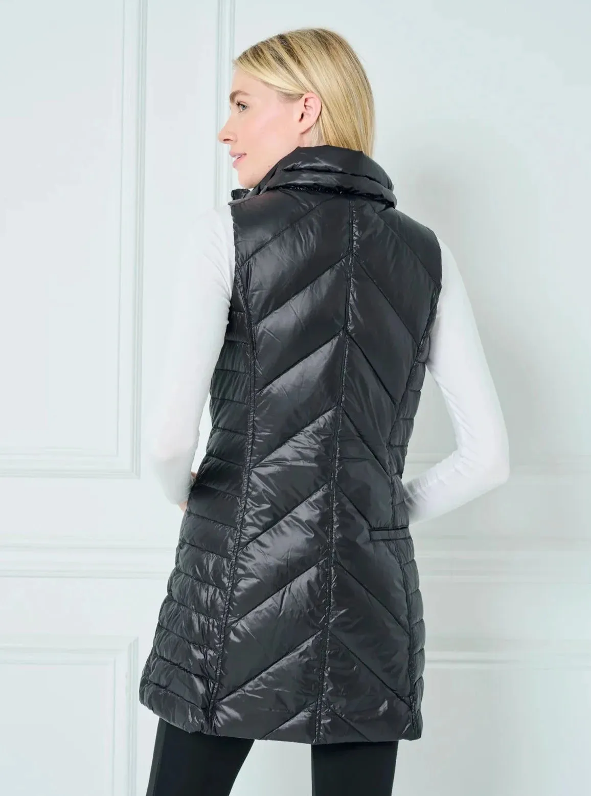 Anorak Nylon Down Vest [Black-MA90035CAZ]