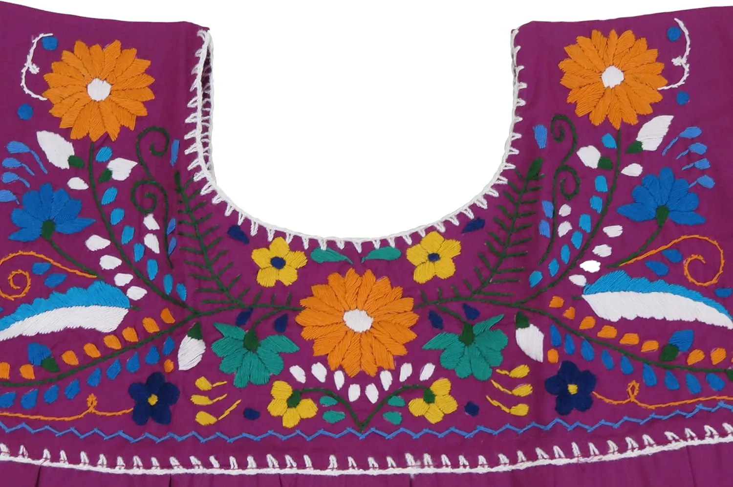 Artesanias FR Leos Mexican Imports Mexican Puebla Blouse