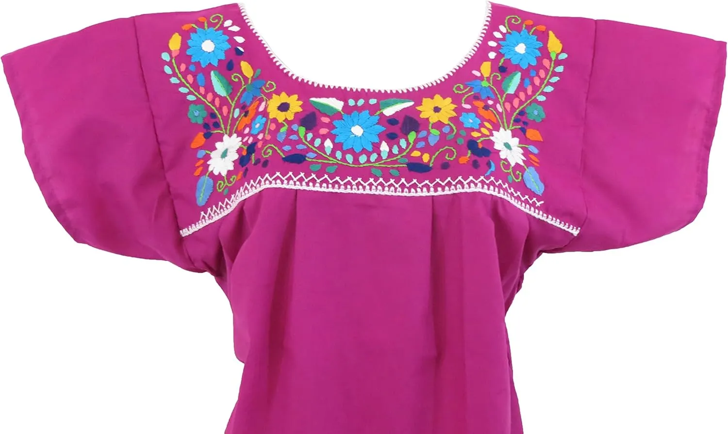 Artesanias FR Leos Mexican Imports Mexican Puebla Blouse