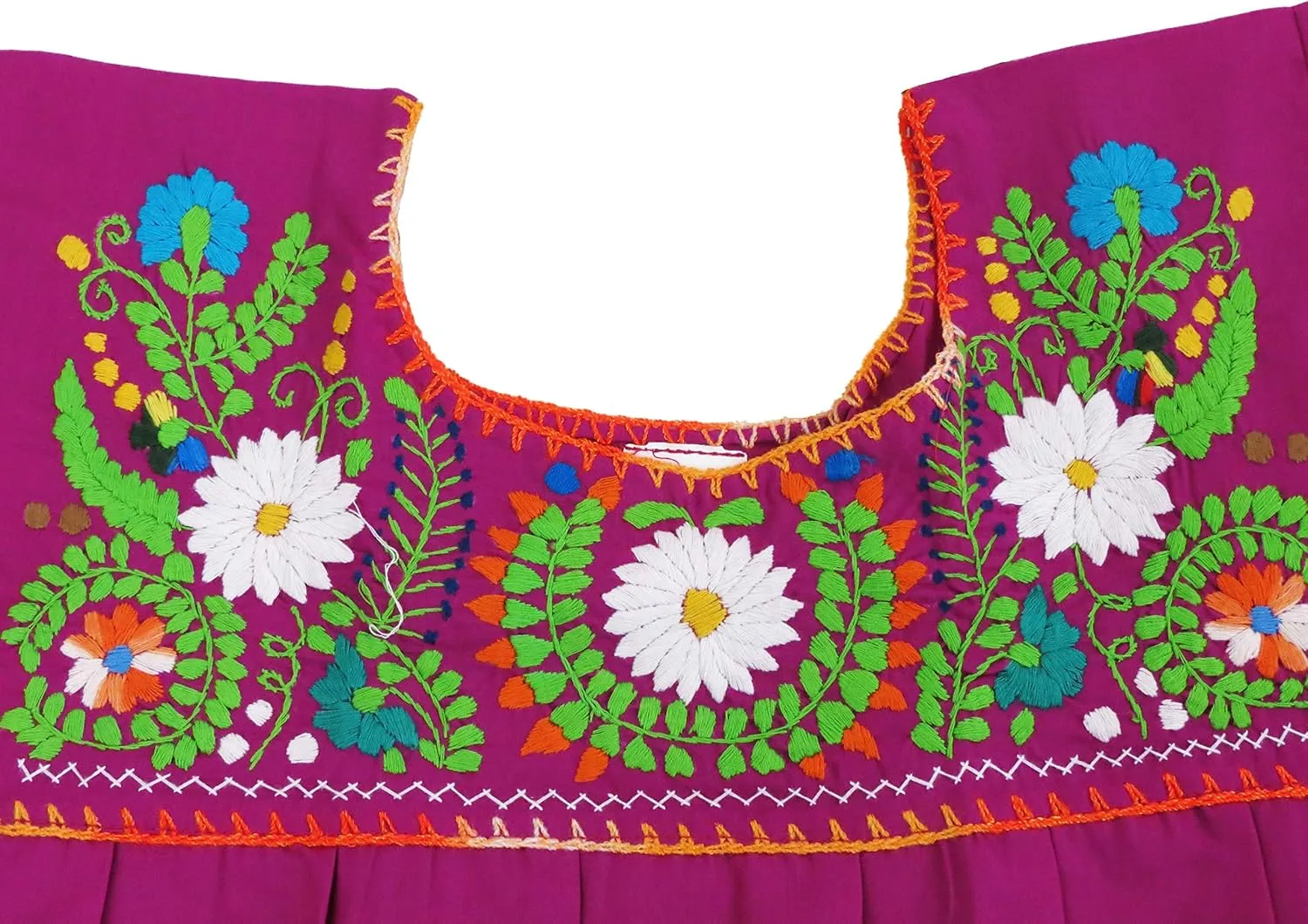 Artesanias FR Leos Mexican Imports Mexican Puebla Blouse