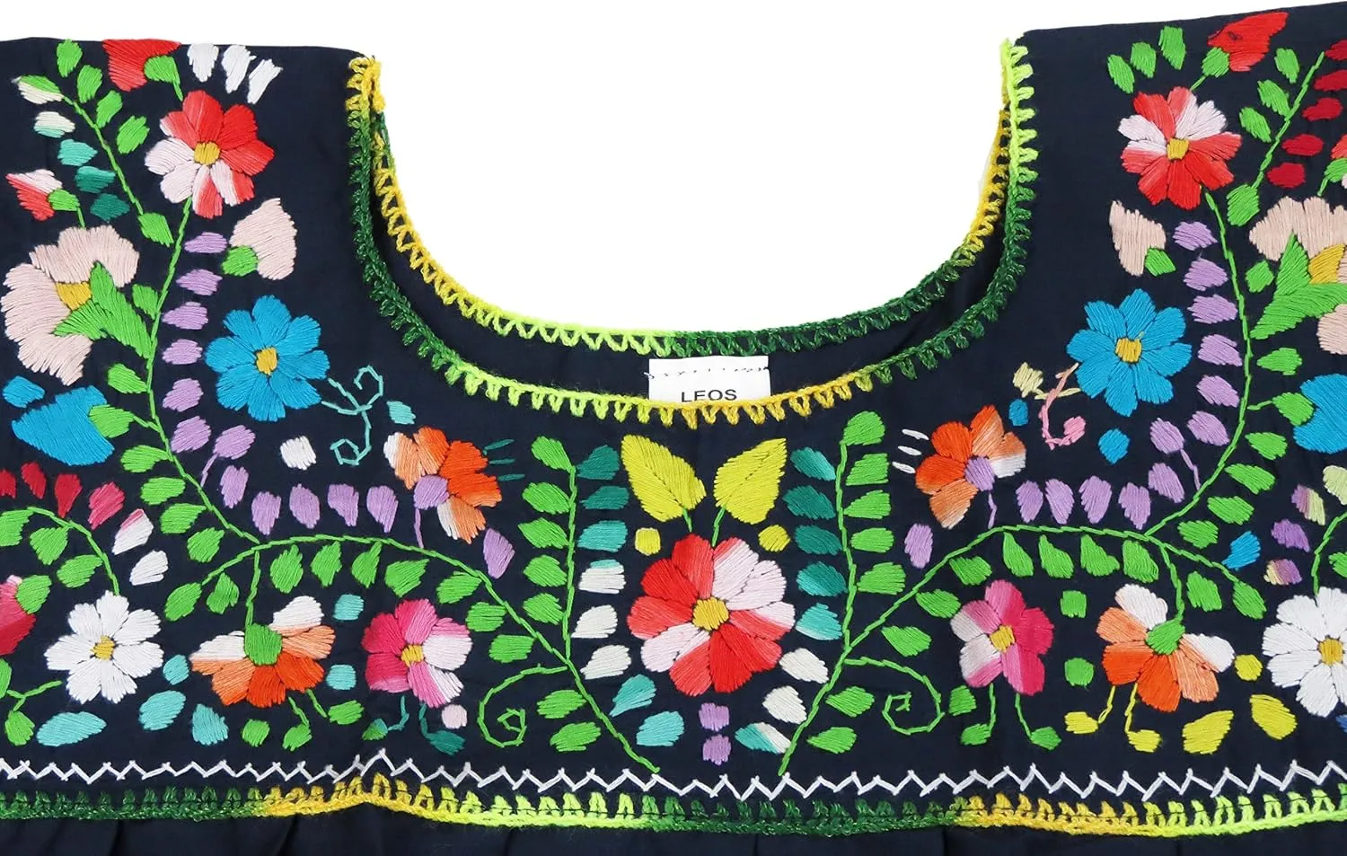 Artesanias FR Leos Mexican Imports Mexican Puebla Blouse