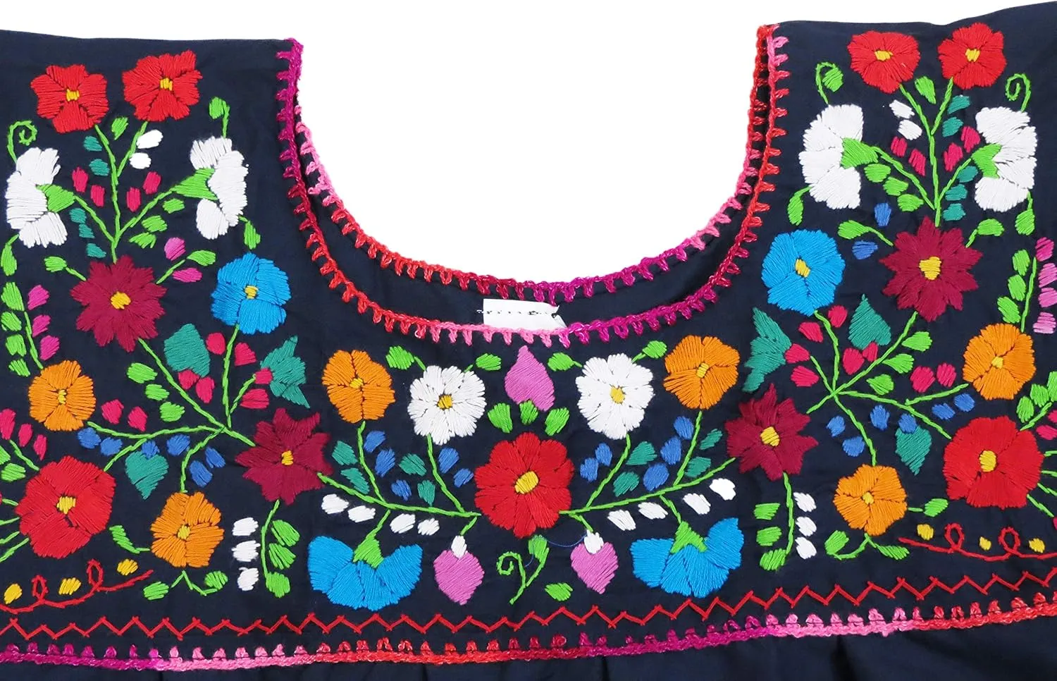 Artesanias FR Leos Mexican Imports Mexican Puebla Blouse