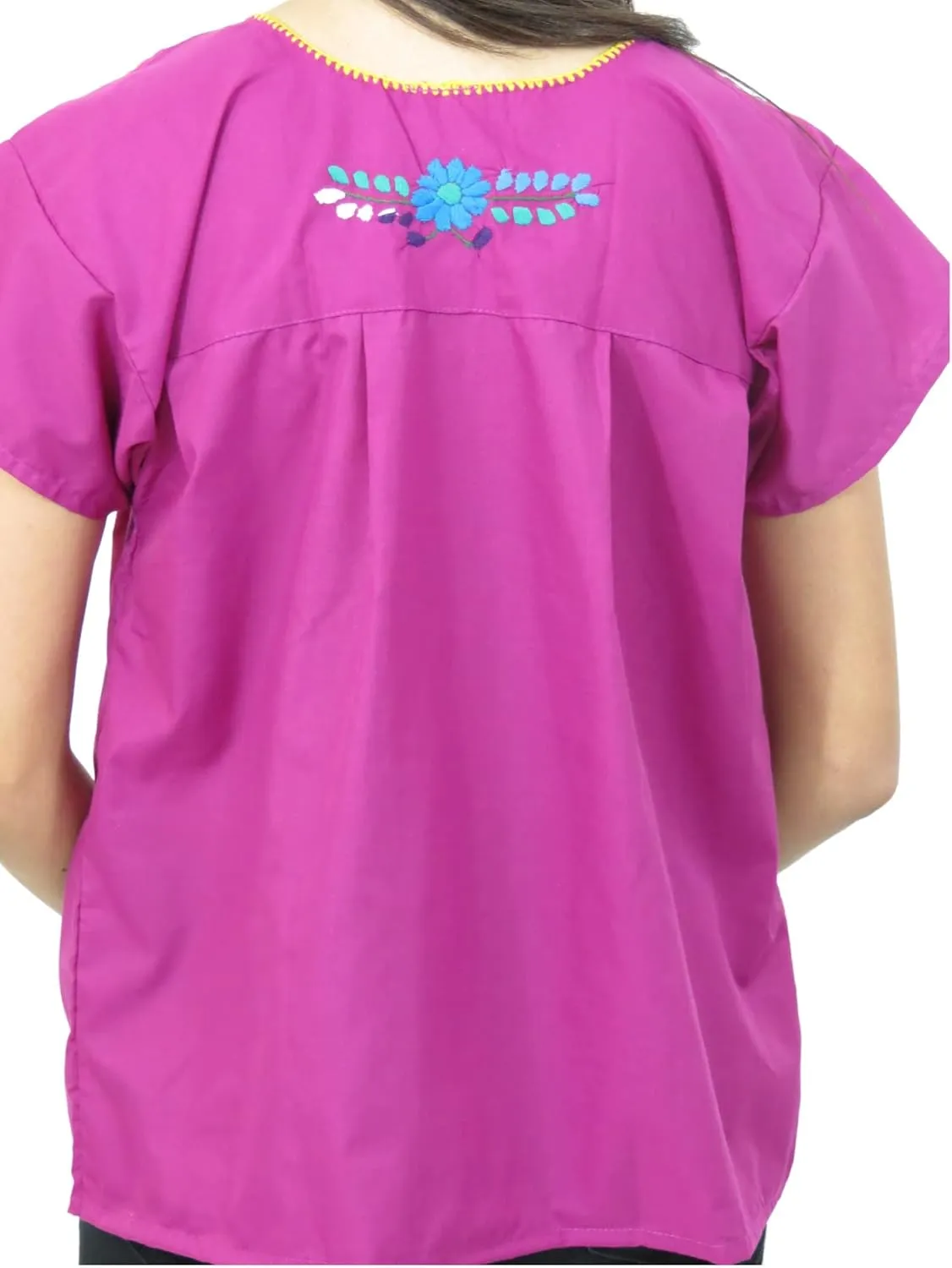 Artesanias FR Leos Mexican Imports Mexican Puebla Blouse