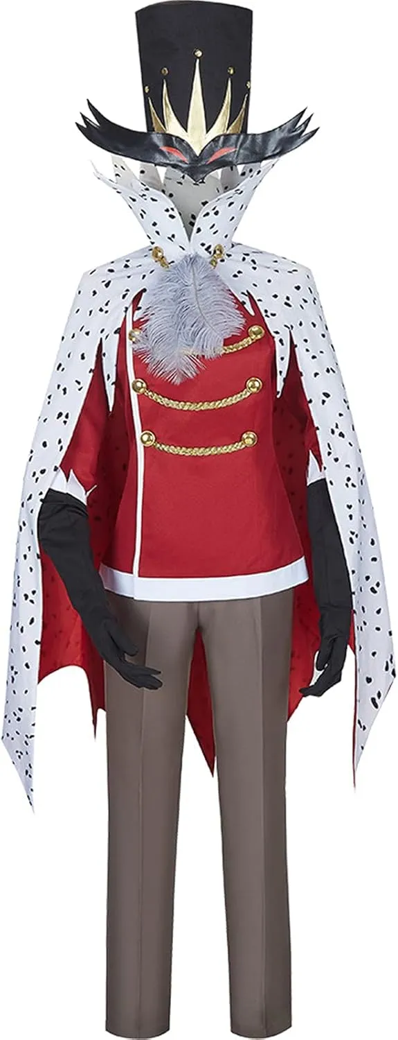 AwwwCos Anime Stolas Cosplay Costume Cloak Tops Pants Full Set with Hat Unisex Outfits Halloween Props
