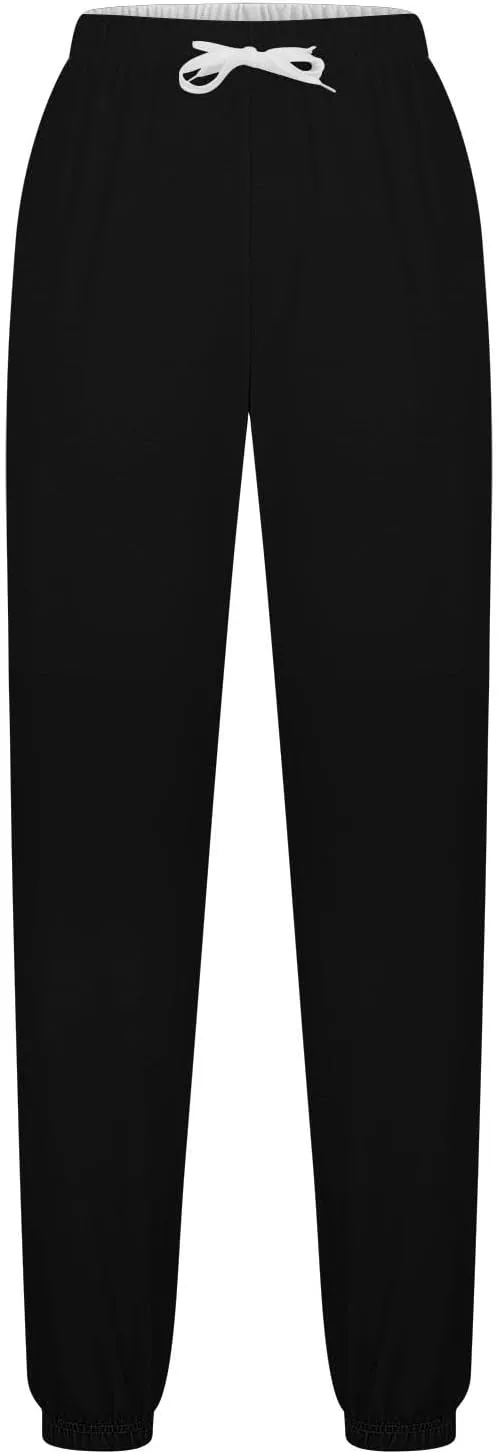 Binmer Custom Sweatpants Jogger Pants for Womens, Personalized Design Your Own Add Image Text Photo Drawstring Sport Trousers