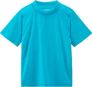 Boys Rash Guard Short Sleeve Swim Fishing Water Shirts UPF 50  Sun Protection Rashguard Quick Dry Cool Beach Clothes for Toddler Youth Kids Sea Blue 5T