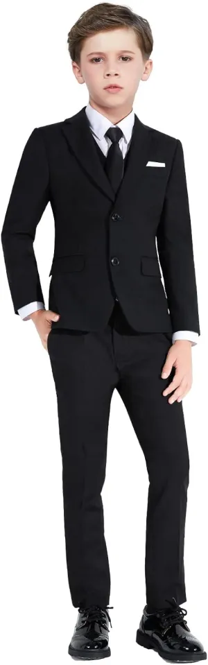 Boys Slim Fit Suits for Boys Suit Set Boy Dresswear Ring Bearer Outfit Kids Suits Boy Wedding Dress