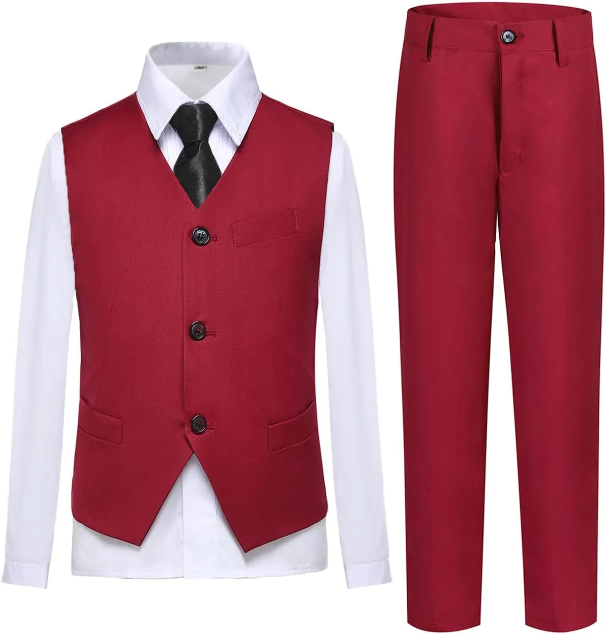 Boys Vest Set Formal Dress Suits Wedding Outfit Dresswear