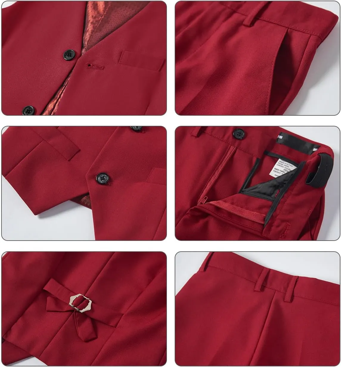 Boys Vest Set Formal Dress Suits Wedding Outfit Dresswear
