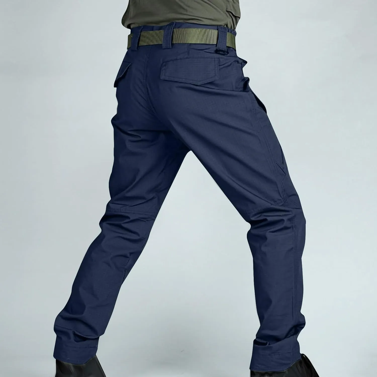 Cargo Pants Mens Fashion Camouflage Chino Trousers Elastic Waist Drawstring Tapered Jogger Gym Athletic Pants Outdoor