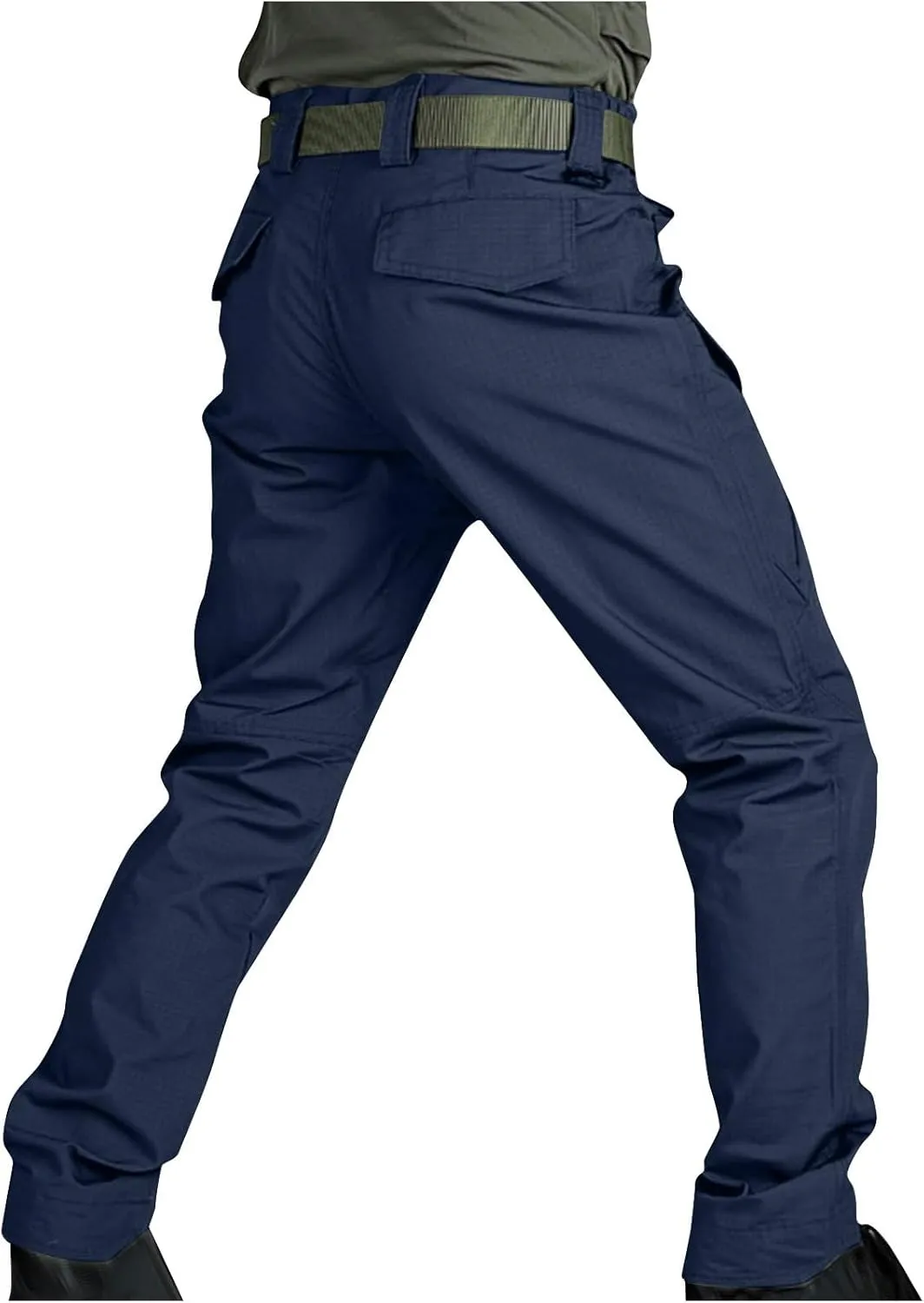 Cargo Pants Mens Fashion Camouflage Chino Trousers Elastic Waist Drawstring Tapered Jogger Gym Athletic Pants Outdoor