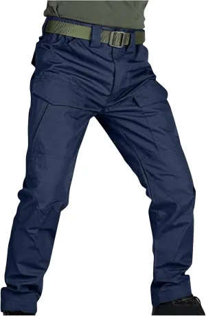 Cargo Pants Mens Fashion Camouflage Chino Trousers Elastic Waist Drawstring Tapered Jogger Gym Athletic Pants Outdoor