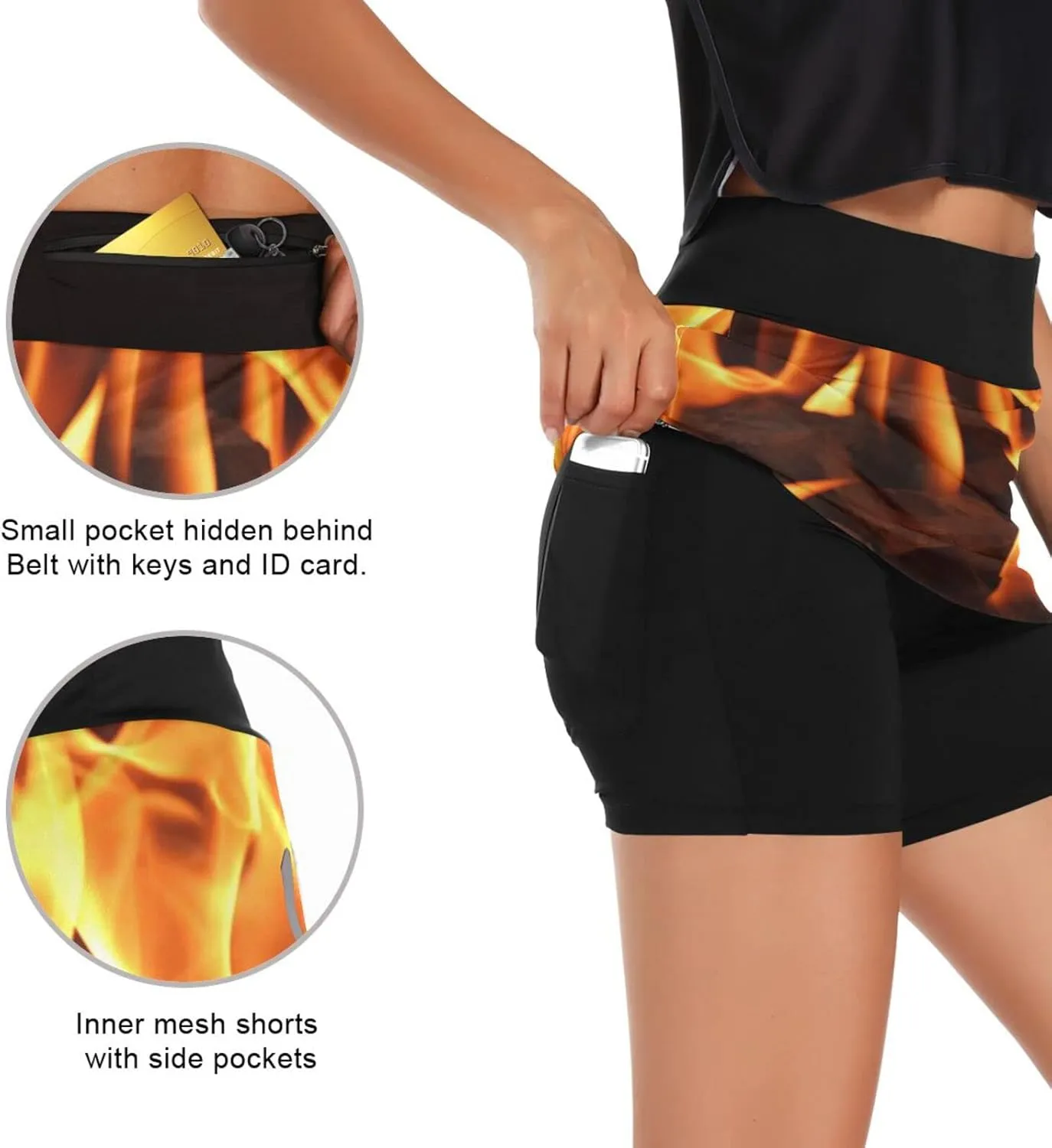 Cindly Women Tennis Skirts Golf Skorts with Pockets Athletic Skorts for Workout Running