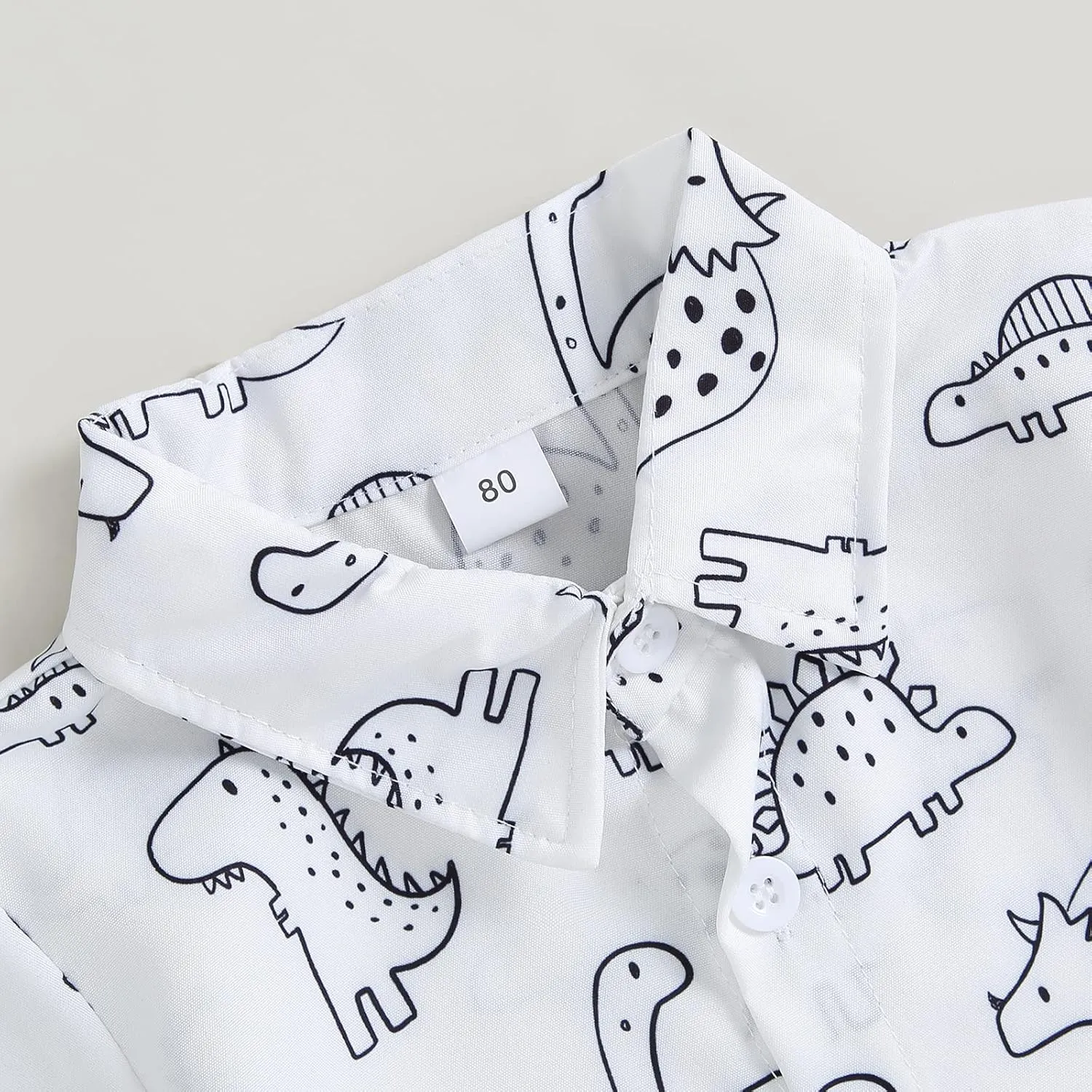 CIYCUIT Toddler Baby Boys Summer Print Shirt Outfits Clothes Short Sleeve Button Down Tops   Shorts Set