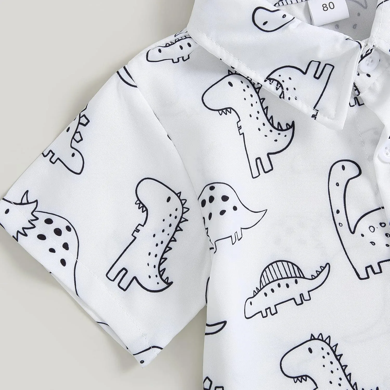 CIYCUIT Toddler Baby Boys Summer Print Shirt Outfits Clothes Short Sleeve Button Down Tops   Shorts Set