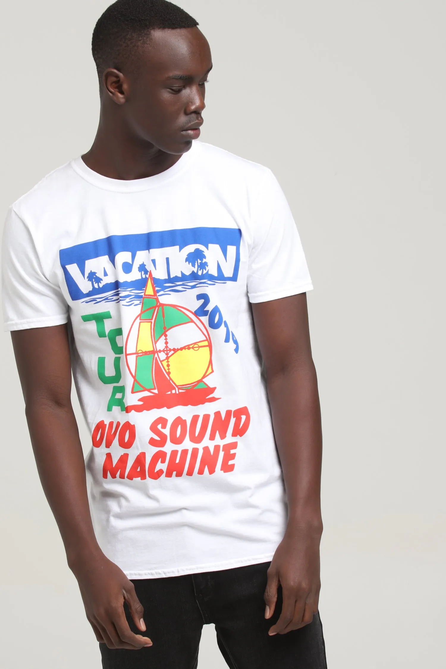 Drake Scorpion Merch Vacation Tee White