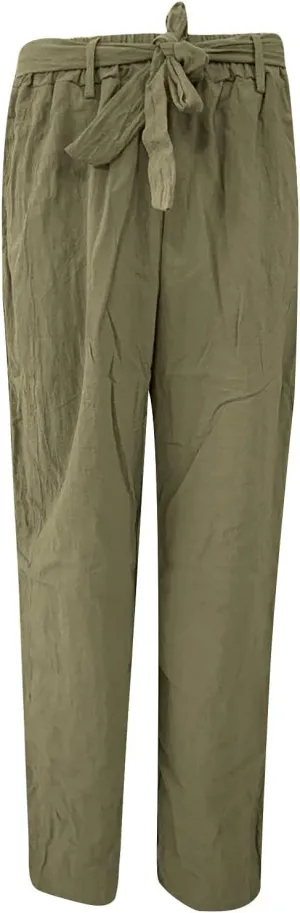 fartey Women Straight Leg Linen Pants Casual Loose High Waist Palazzo Pants Drawstring Wide Leg Summer Trousers with Pockets