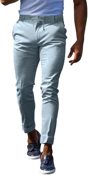 GIERIDUC Men's Drawstring Waist Cargo Pants Sweatpants Men Zipper Pockets Tactical Clothing for Men Heavyweight Joggers Mens