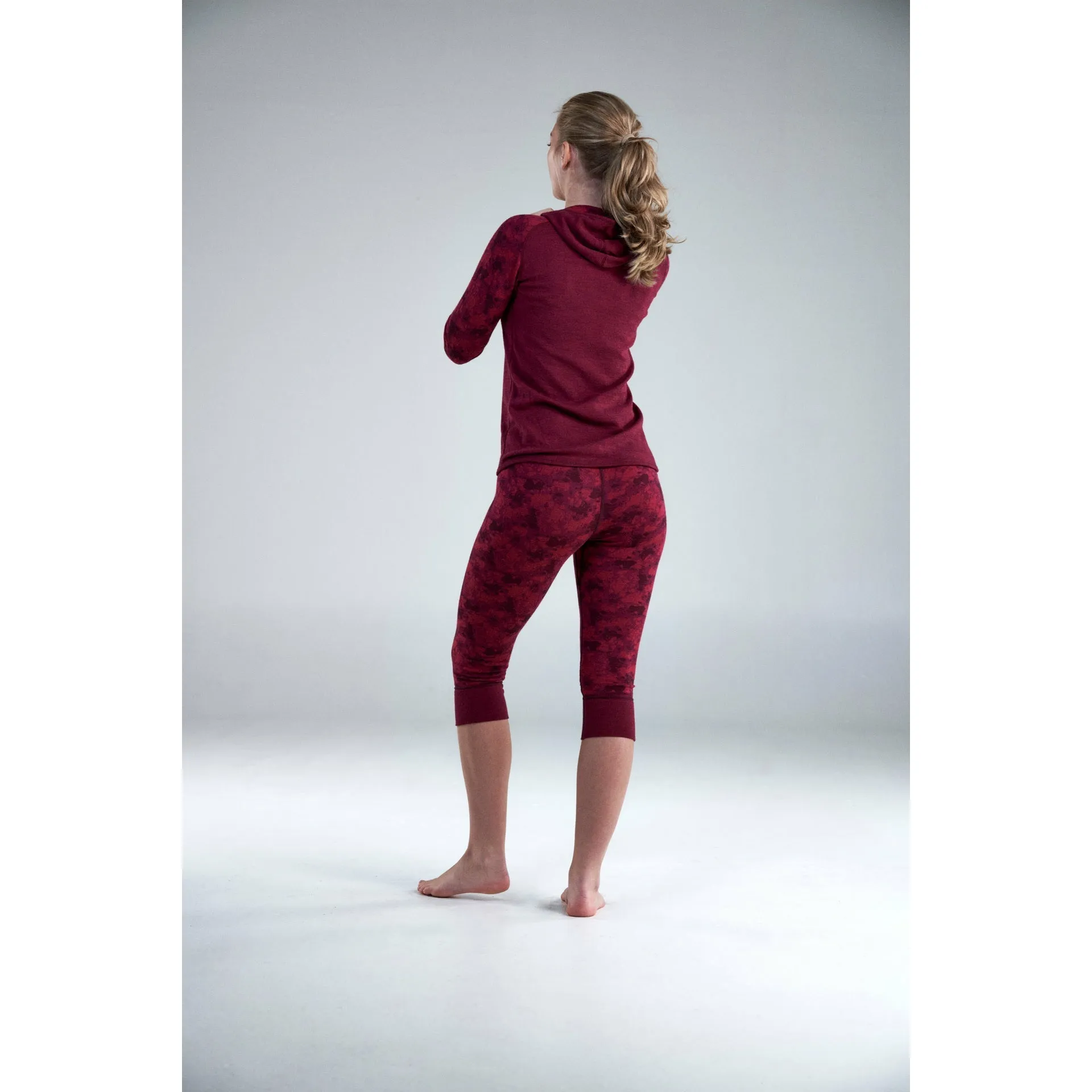 KVITEGGA MERINO 230 HOODIE WMN BEETROOT