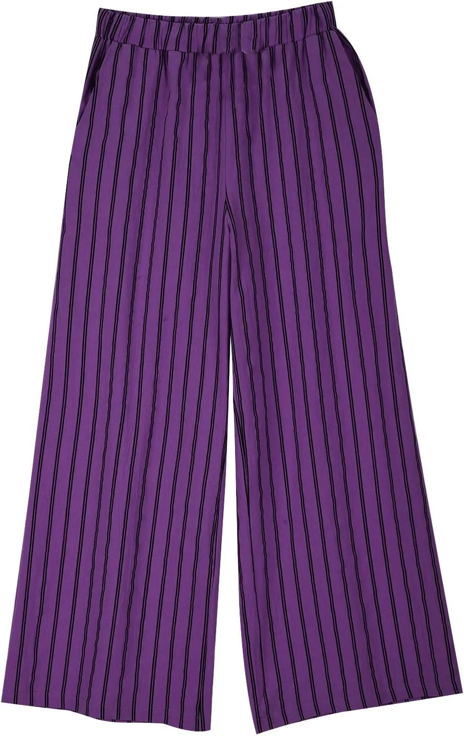 Linen Pants Women Summer Casual Loose Travel Wide Leg Flowy Pants Boho Elastic Waist Linen Beach Pants Trousers
