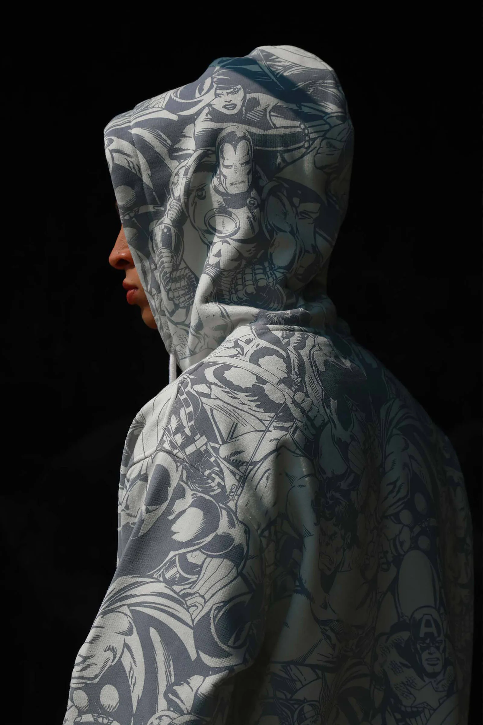 Marvel Solar Active Oversized Heavyweight Hoodie(Fleece)