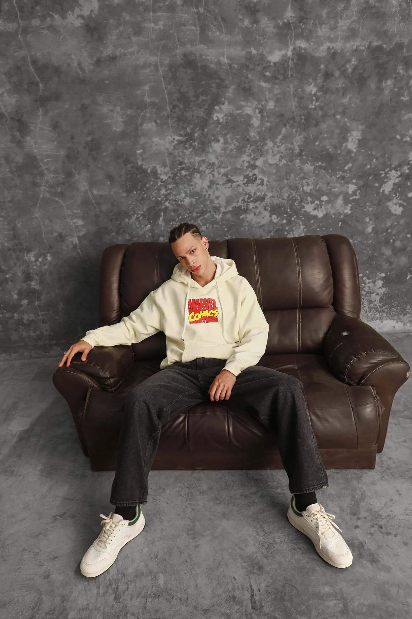 Marvel Solar Active Oversized Heavyweight Hoodie(Fleece)