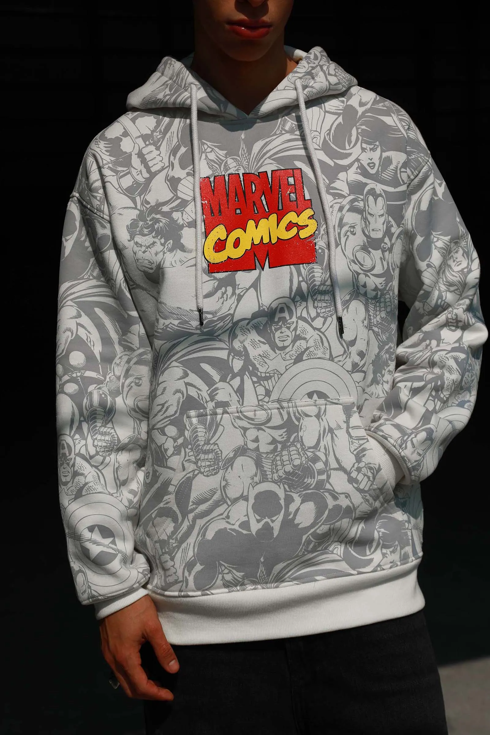 Marvel Solar Active Oversized Heavyweight Hoodie(Fleece)