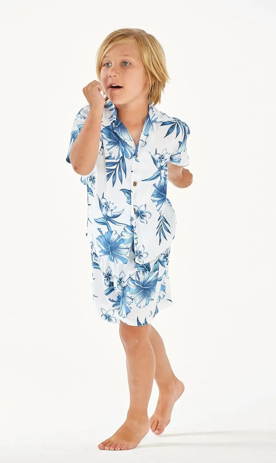 Matchable Family Hawaiian Luau Men Women Girl Boy Clothes in Day Dream Bloom