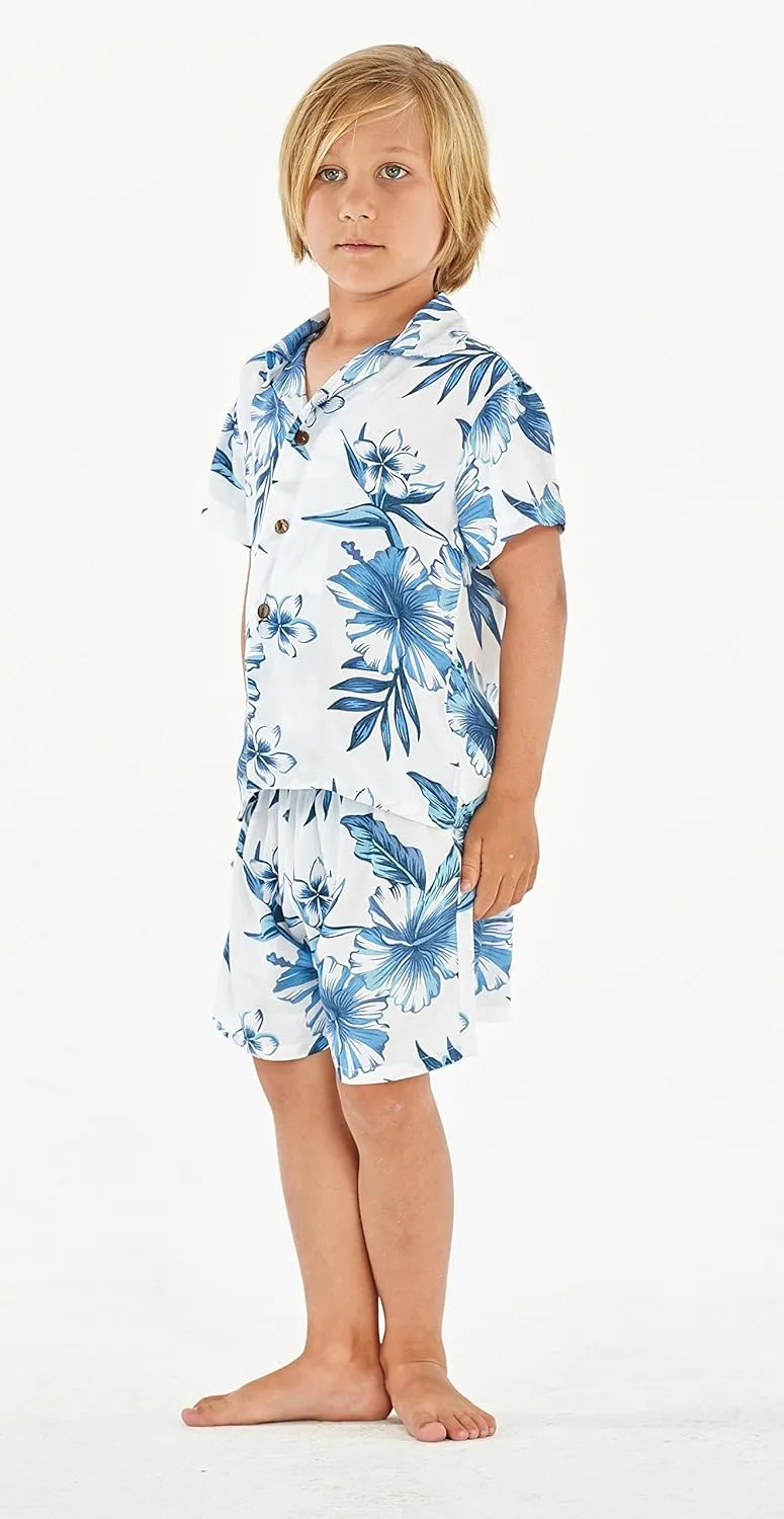 Matchable Family Hawaiian Luau Men Women Girl Boy Clothes in Day Dream Bloom