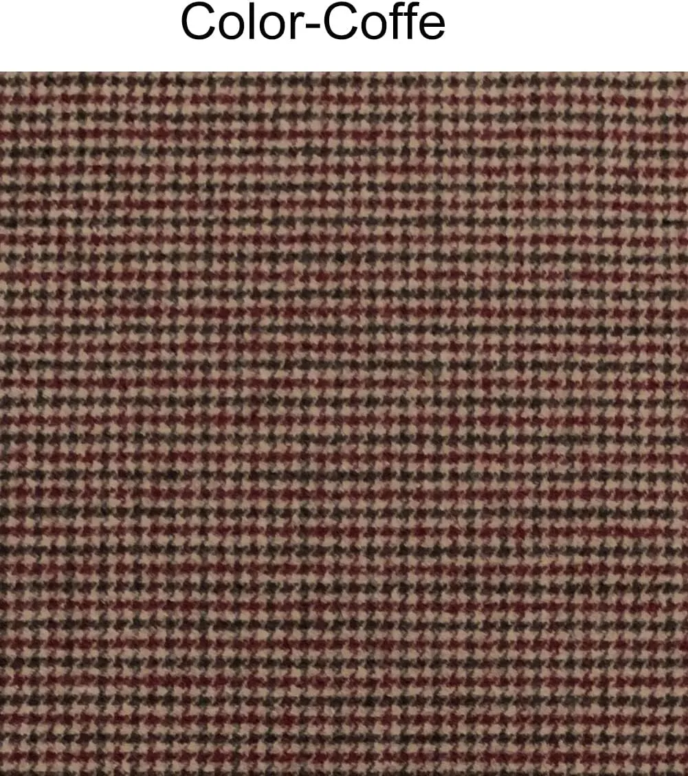 Men's 3 Piece Suit with Houndstooth Blazer Retro Tweed Scottish Tux Suit Set - Houndstooth Blazer, Pants, Vest