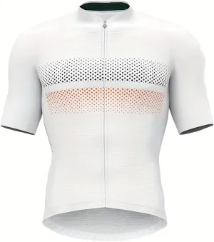 Men's Downhill Jersey Mountain Bike Cycling Jersey Sun Protection Racing Shirt Full Zip Quick Dry with 3 Rear Pockets