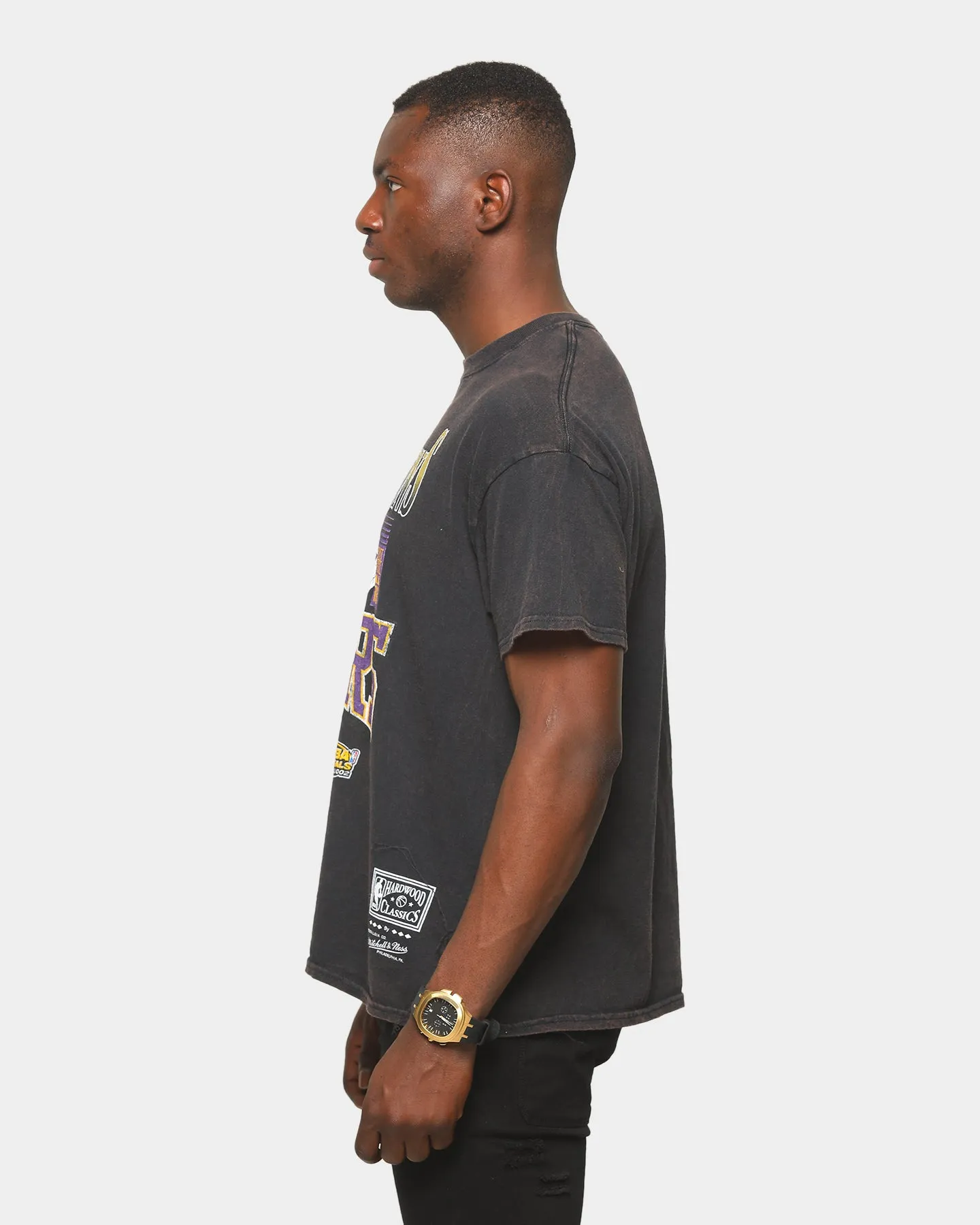 Mitchell & Ness Lakers Vintage Champs Short-Sleeve T-Shirt Black
