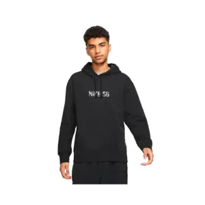 Nike SB Premium GFX Fleece Pullover Hoodie Black Cool Grey Cool Grey