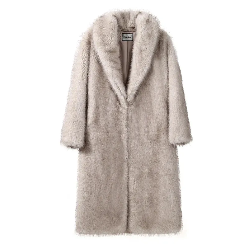 Ophelia Long Luxe Faux Fur Coat  Elegant Winter Outerwear