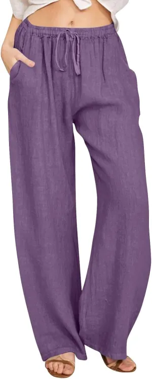 Pants for Women, Oversized High Waisted Straight Leg Pants Wide Casual Sweatpants