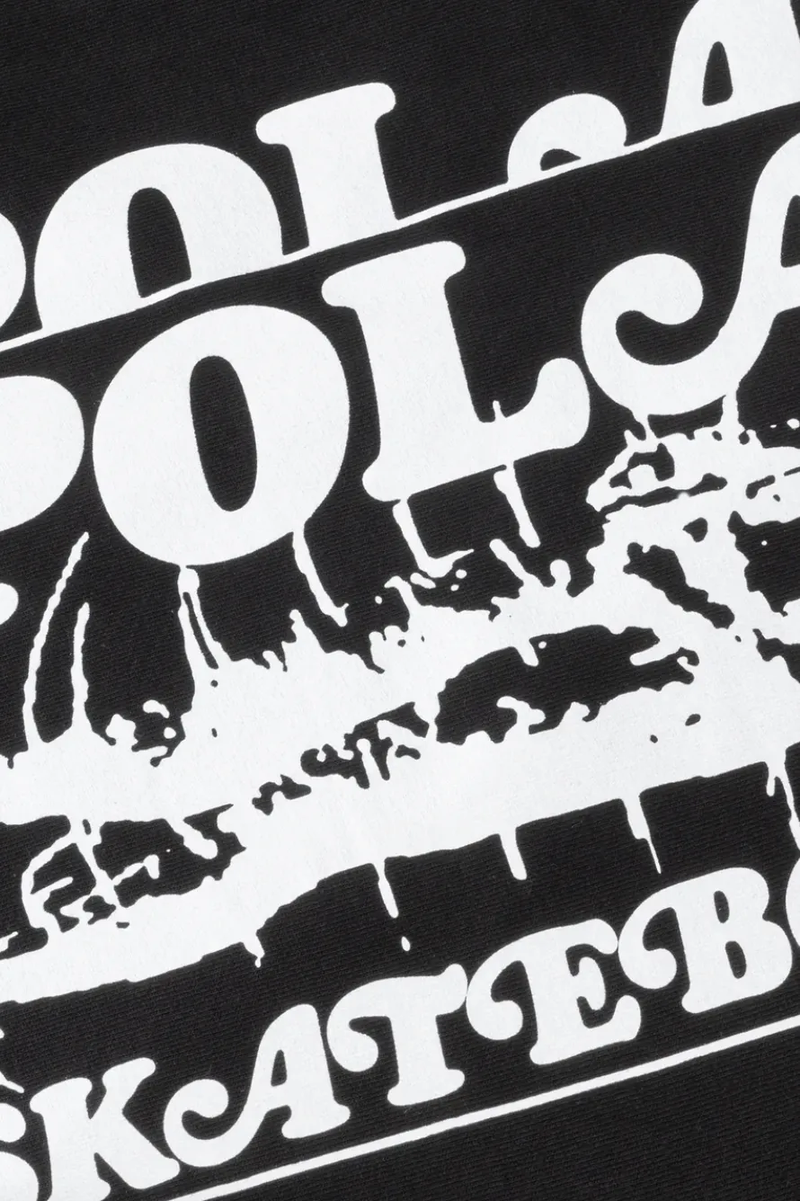 POLAR SKATE CO FIELDS TEE - BLACK