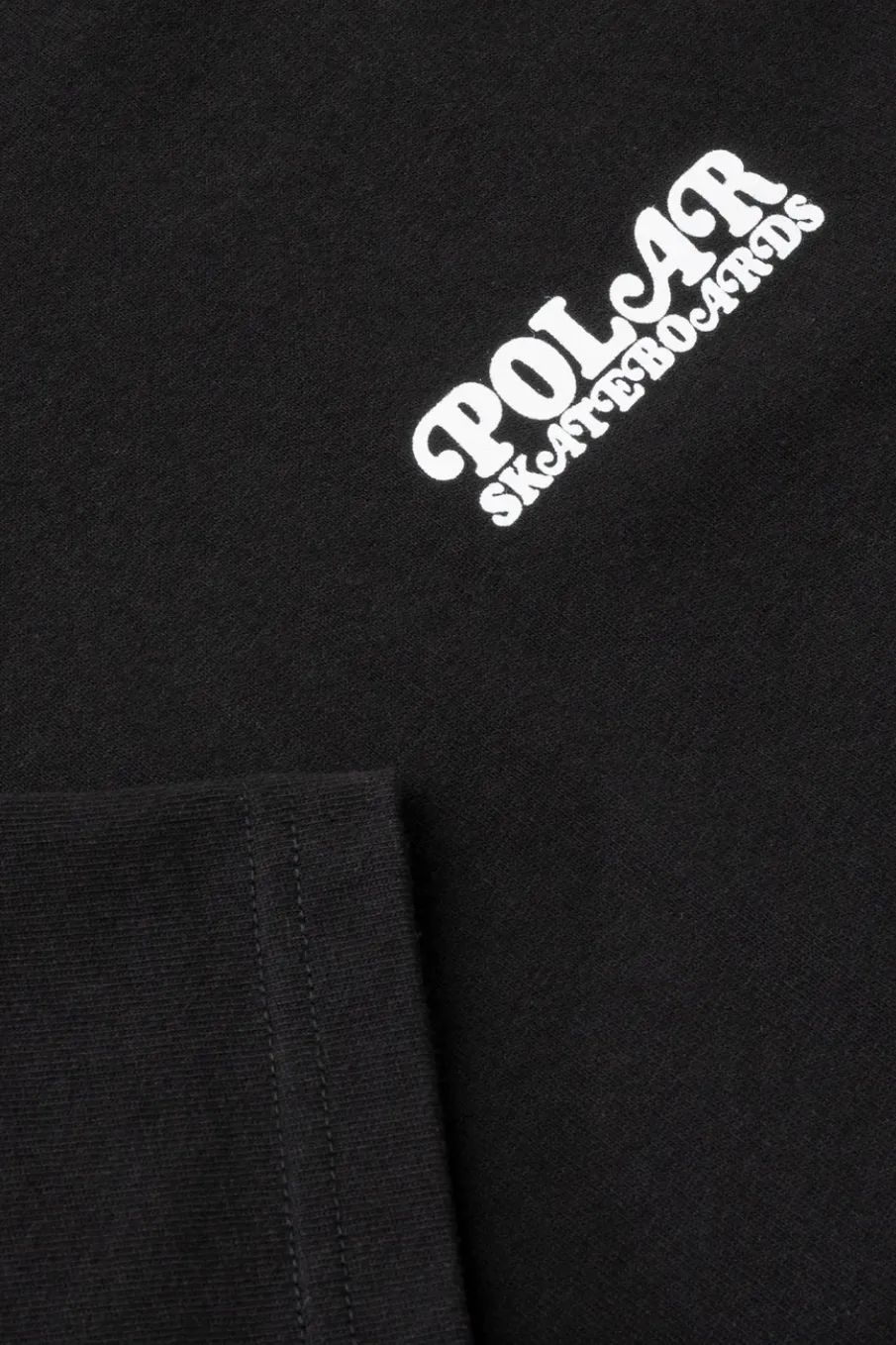POLAR SKATE CO FIELDS TEE - BLACK
