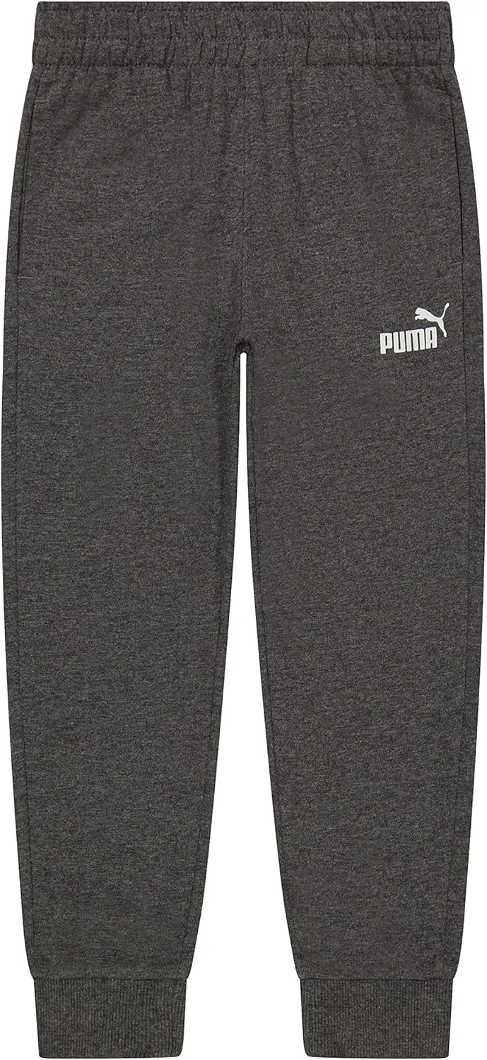 PUMA Boys' Core Logo Jogger, Side Seam Pockets, Elastic Waistband, Pull on Pant