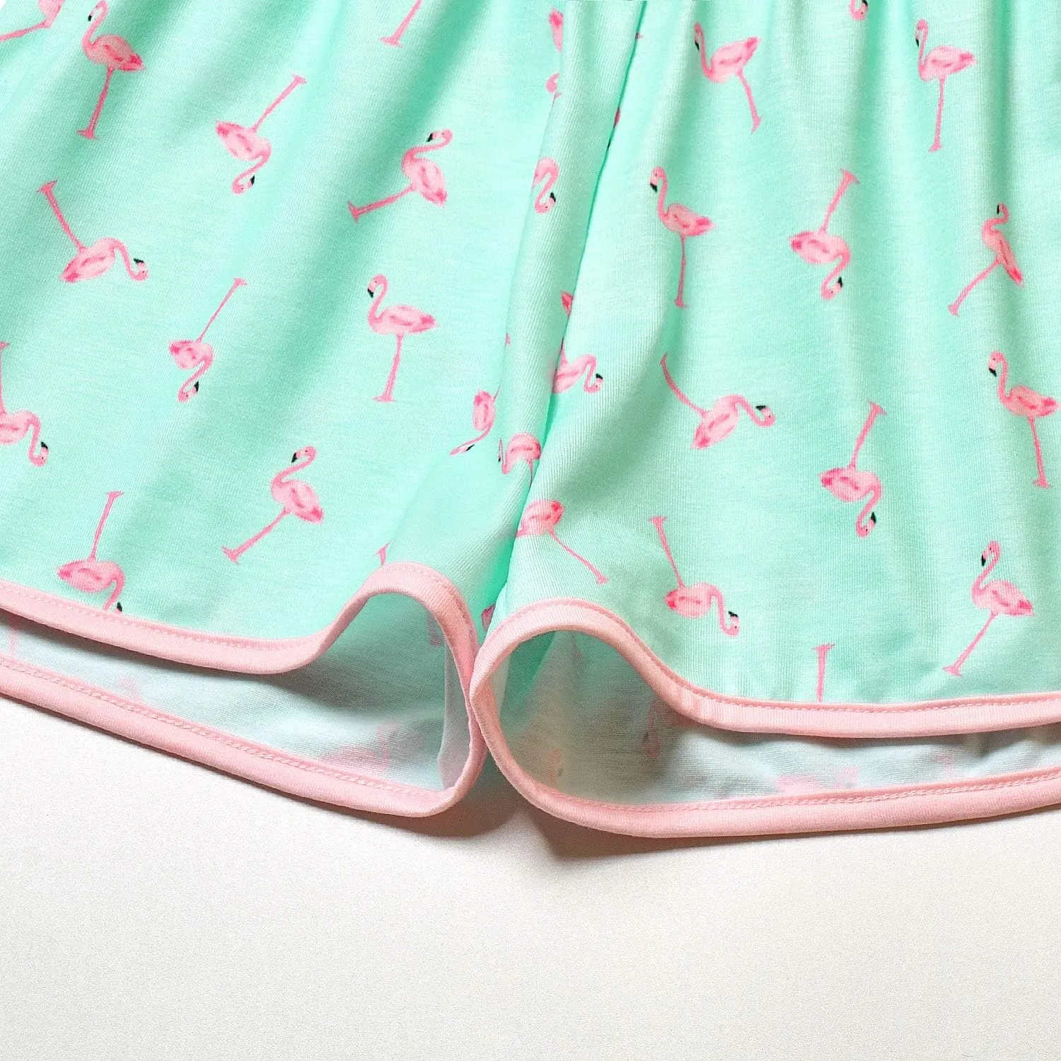 QPANCY Matching Girls & Dolls Pajamas Unicorn Pj Sets Summer Cotton Sleepwear