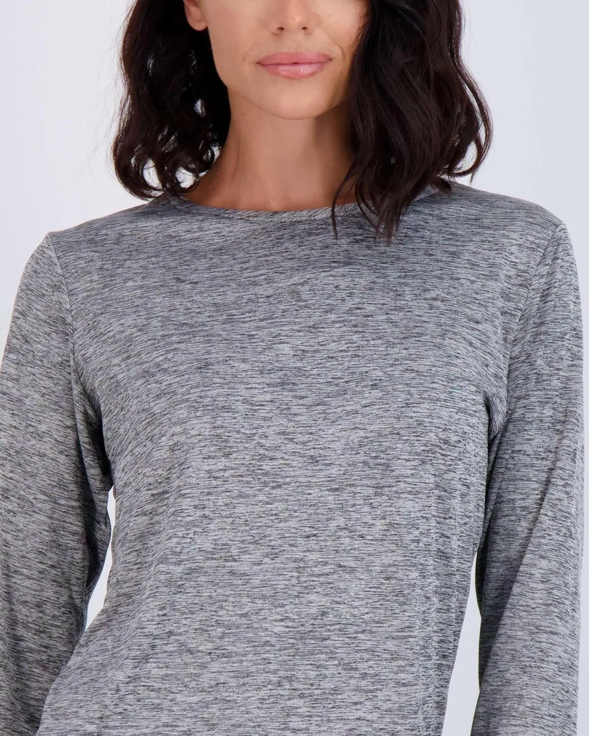 Real Essentials 4 Pack: Women's Dry-Fit Tech Stretch Long-Sleeve Athletic Workout T-Shirt (Available in Plus Size)