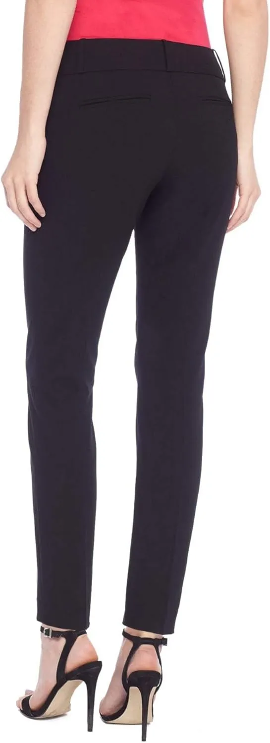 SATINATO Women's Straight Pants Stretch Slim Skinny Solid Trousers Casual Business Office