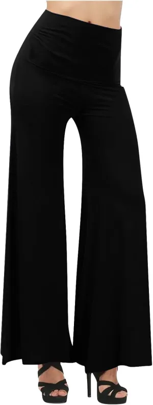 SMIDOW Womens Flare Yoga Pants High Waist Plus Size Tummy Control Wide Leg Flowy Pant Trousers Casual Loose Comfy Gym Pants