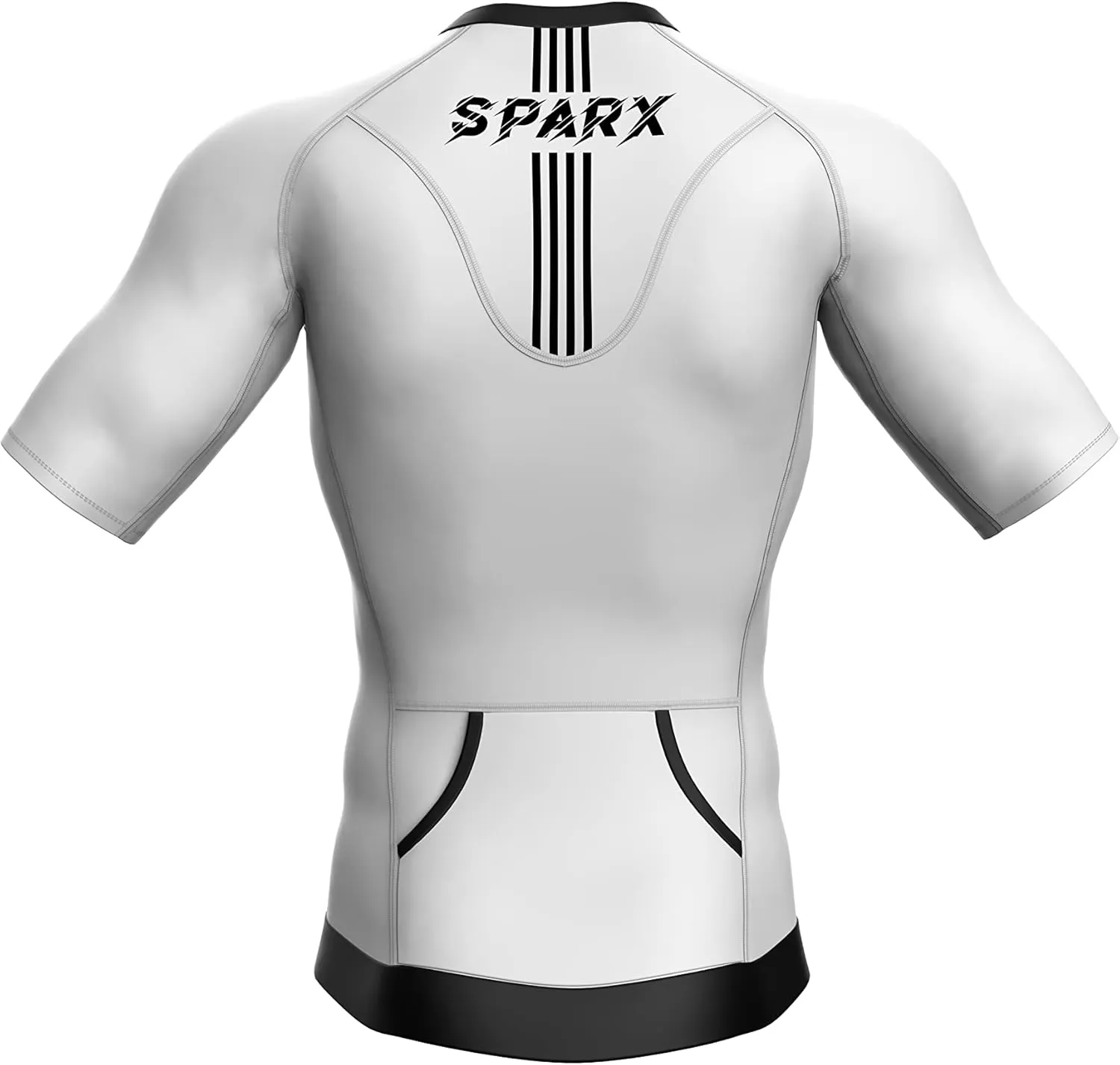 Sparx Men's Aero Tri Tank Short Sleeve Tri Tops Triathlon Tank Race Cycling Swim Bike Run