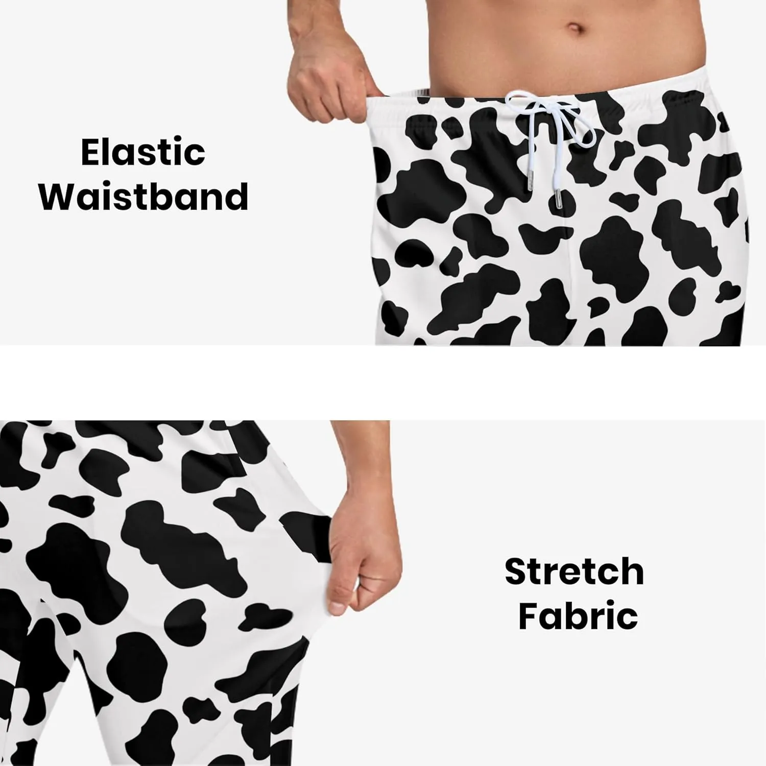 Sweatpants for Men 3D Printed Pants Joggers Pant Drawstring Sports Pants with 2 Side Pockets