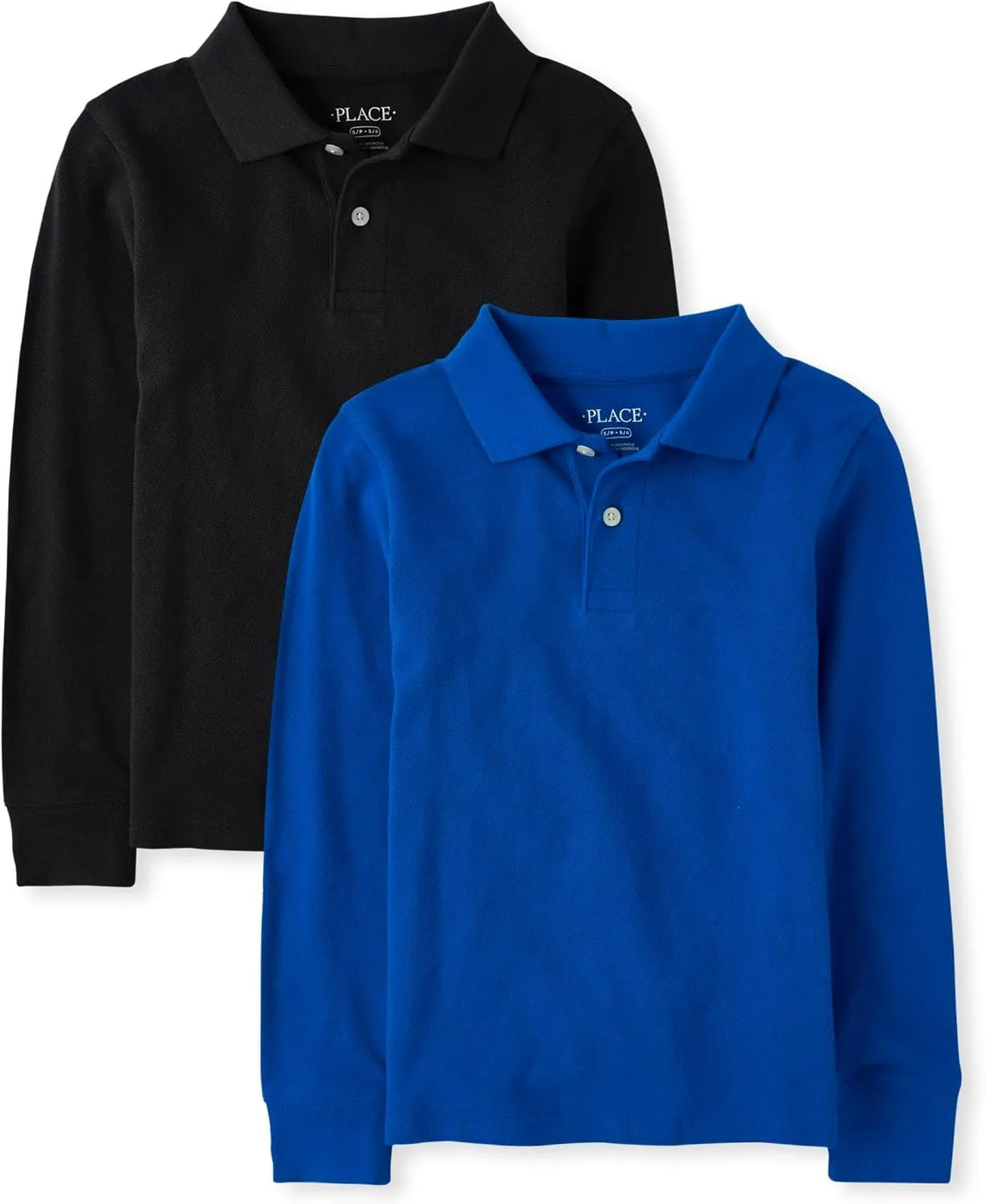 The Children's Place Boys Uniform Long Sleeve Pique Polo