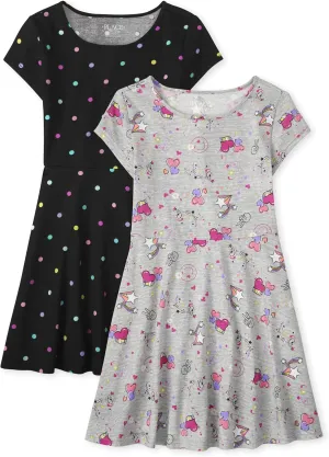 The Children's Place Girls' Long Sleeve Dressy Dresses