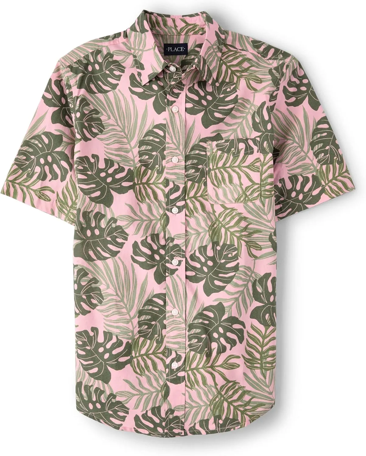 The Children's Place Men's Dad & Son Matching Short Sleeve Button Down Shirt