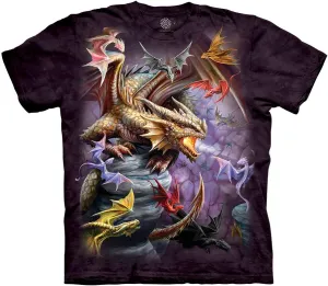 The Mountain Unisex Flight of Dragons T-Shirt - Dragon Clan - Purple
