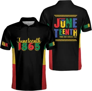 ThuhaTree Store Personalized Juneteenth Men & Women Polo Shirt S-5XL, juneteenth Polo Shirt for Men, juneteenth Shirts Women Polo (Style 7) Multi